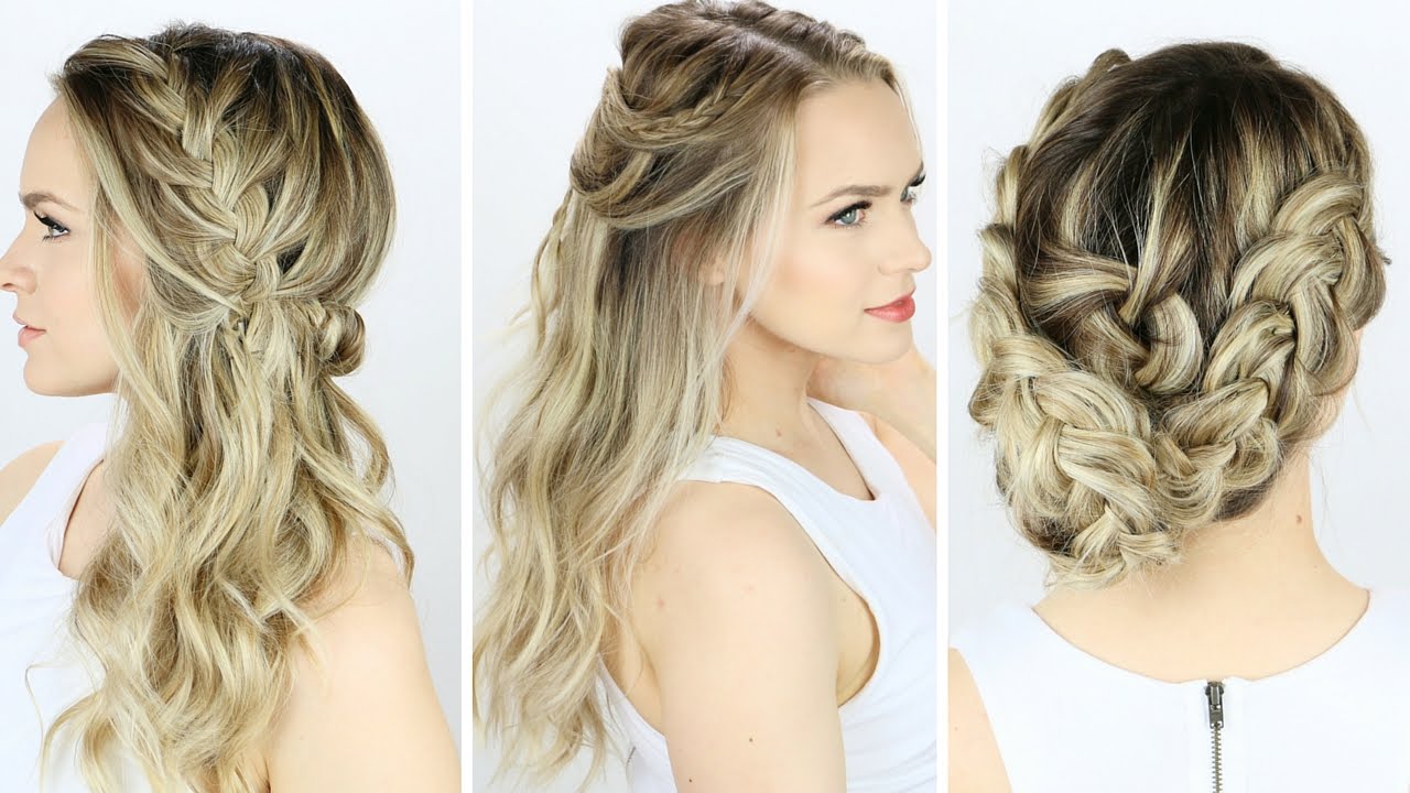 3 Easy Updos For Medium Hair To Do By Yourself Wavy Hair Style